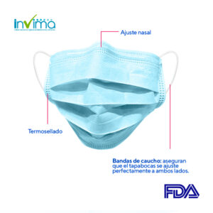 Tapabocas 3 Capas | Uso Médico - Imagen 3